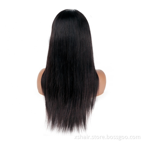 Wholesales full lace wig 100% remy virgin human hair wigs use brazilian human hair straight hair lace front wig